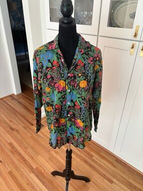 Mille Floral Button-Down Shirt – Size Small